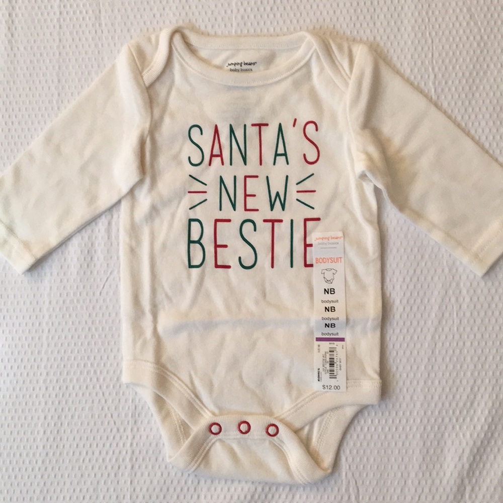 Baby Girl Santa Holiday Bodysuit